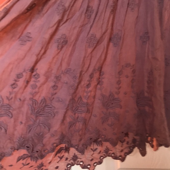 Free people tunic dress eyelet fp one purple xs 0 2 tunic - Picture 2 of 3